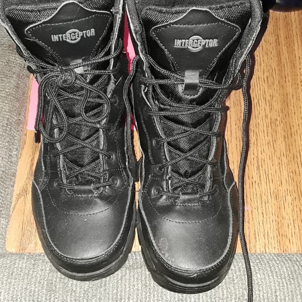 Infinity steel toe boots - black